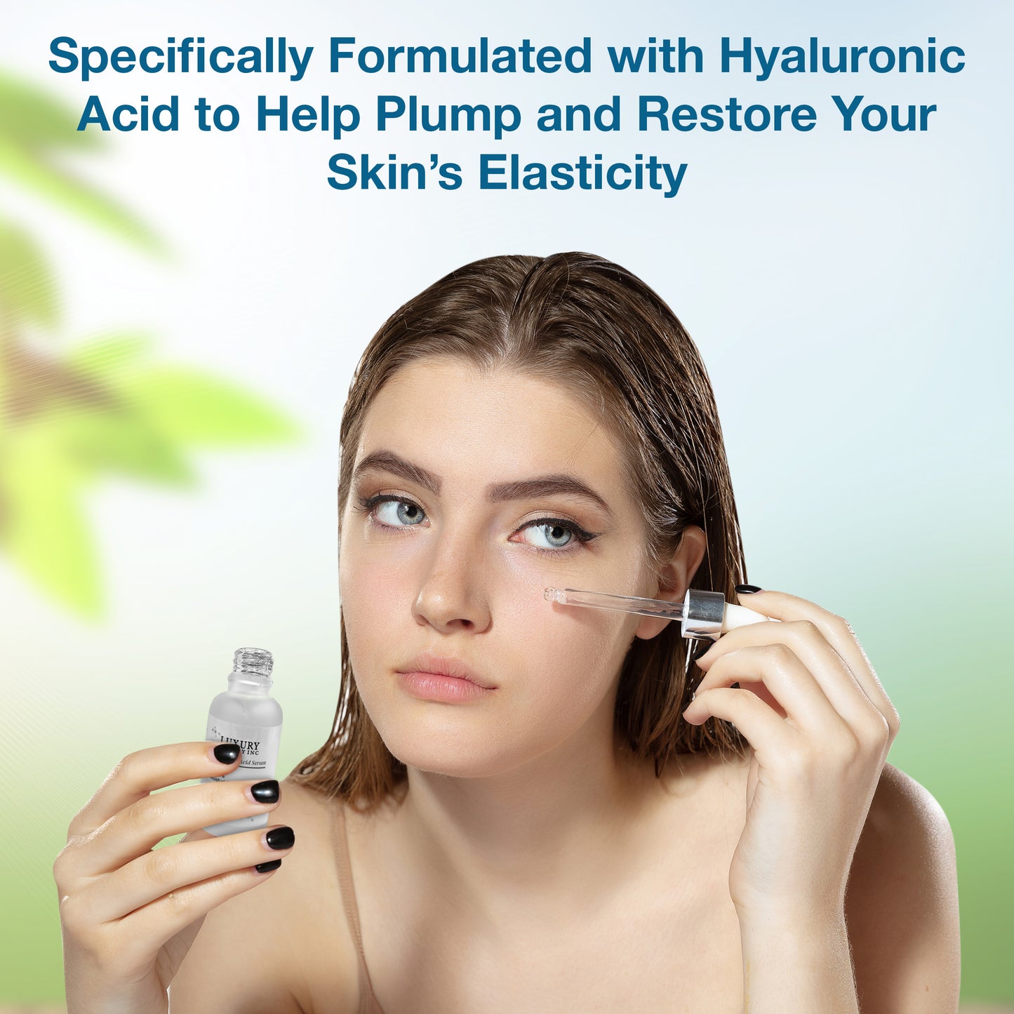 Luxury Beauty Inc Hyaluronic Acid Anti-Aging Face Serum Moisturizer - Firming, Tightening, Anti-Wrinkle Skin Care for Dark Spot Correcting, Age Spots Repairing and Deep Hydration.