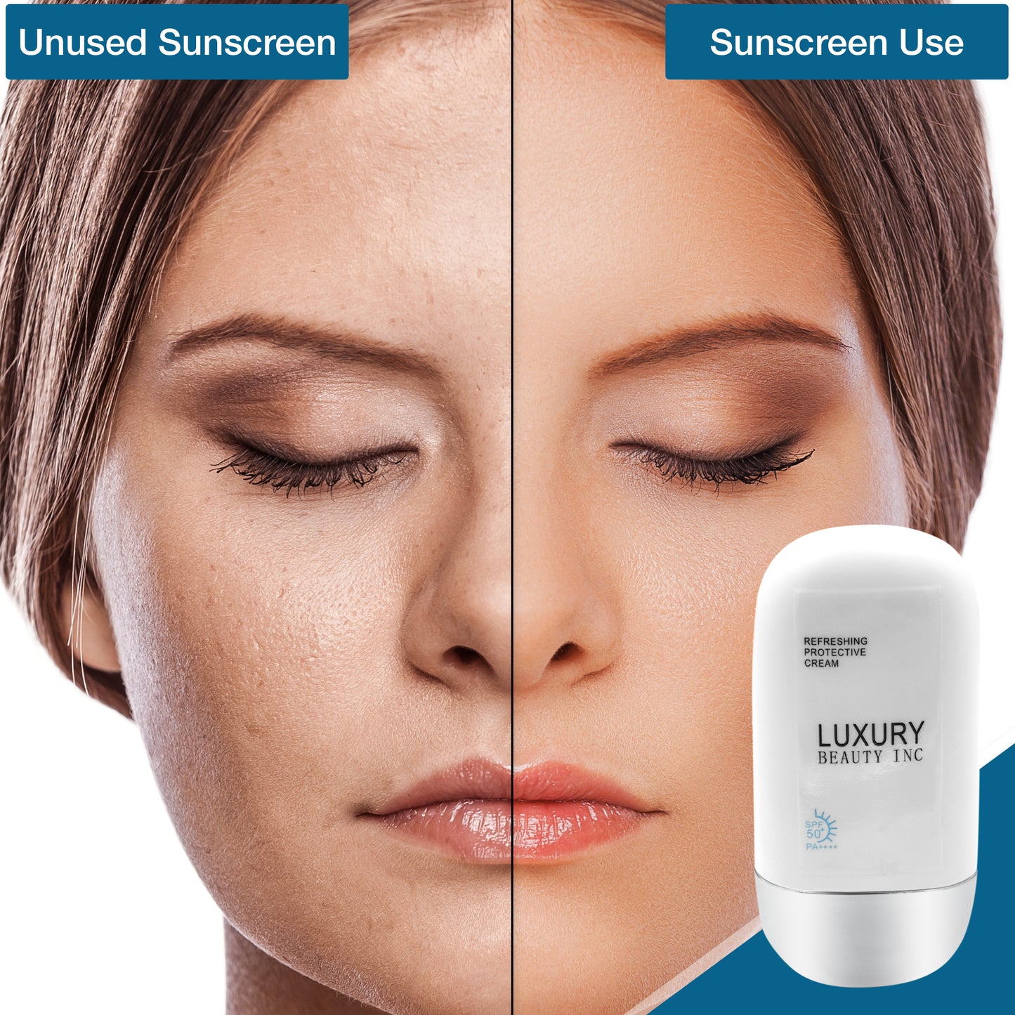 Organic 50Ml Korean Sunscreen Face Sunscreen Body Sun Block Vegan Mineral Sunscreen Lotion SPF 50 Baby Sunscreen Cream Organic Sunscreen All-Natural Sun Block Kids Sunblock