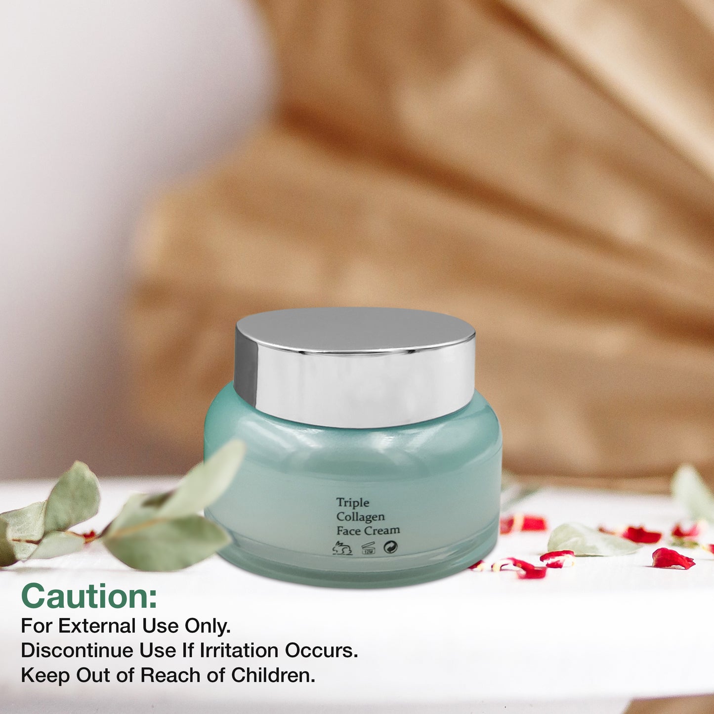 Organic Triple Collagen Anti Aging Skincare Face Cream | Moisturizing and Skin Firming with Natural Ingredients to Reduce Fine Lines, Dark Spots and Deep Hydration.