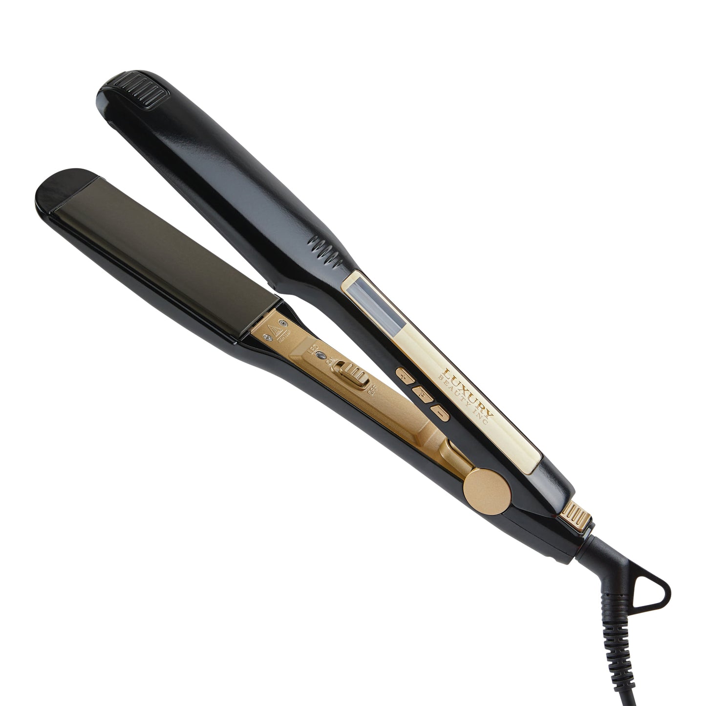 Professional Titanium 1.75Inch Flat Iron Hair Straightener & 2-in-1 Hair Styler with Digital LCD Display, Dual Voltage Instant Heating for Professional Straightening and Curling.